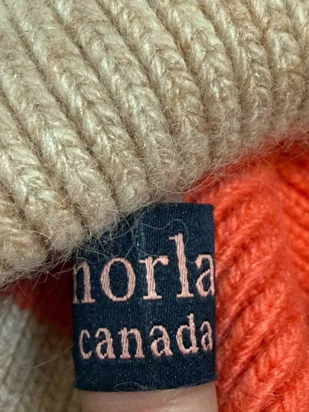 Anthropologie‎ Norla Beanie - Coral Pink with Faux Fur Pom-Pom 🎀❄️
